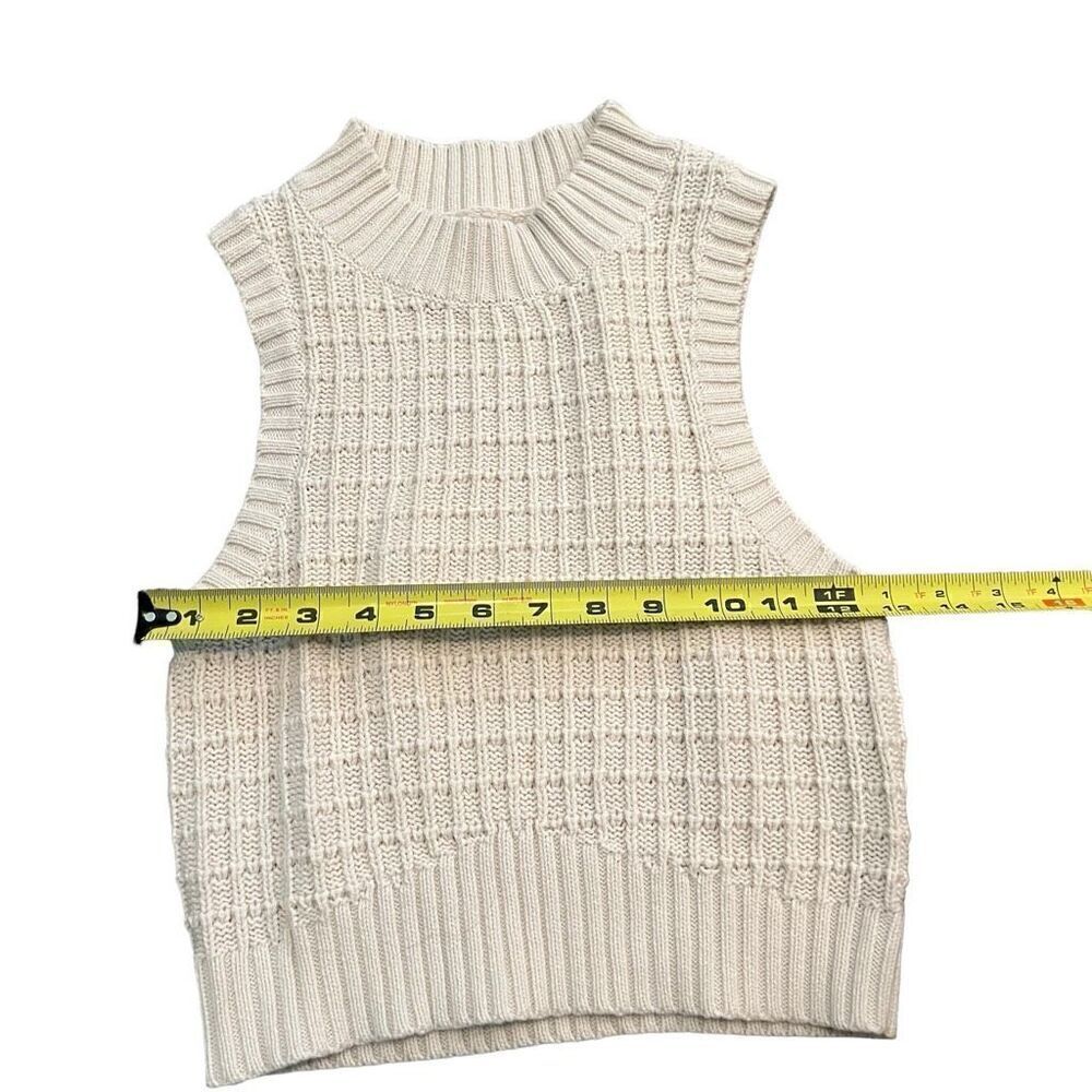 LA HEARTS Cream Knitted Vest Size S - Picture 4 of 6